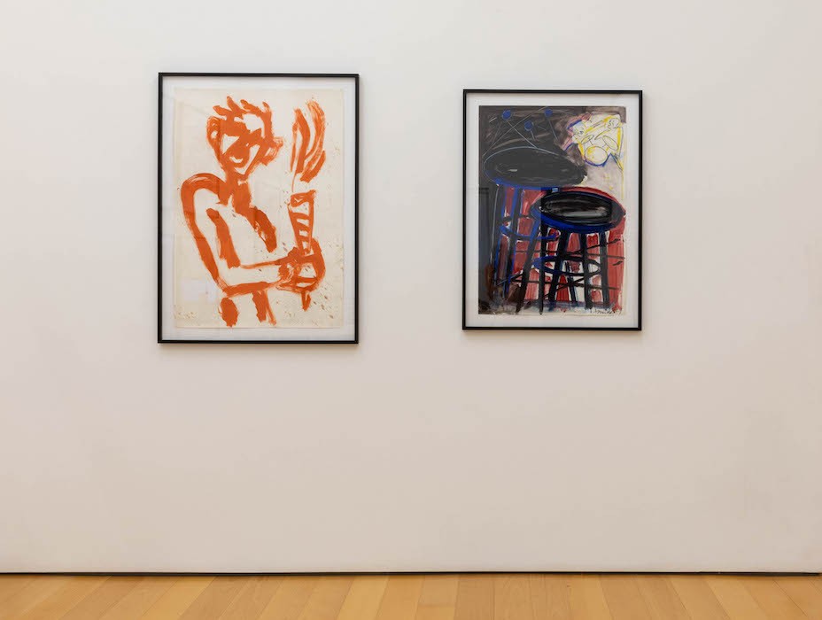 Helmut Middendorf, installation view, works on paper