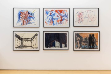 Helmut Middendorf, installation view, works on paper