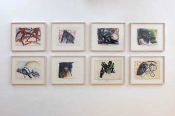 Helmut Middendorf, installation view, works on paper