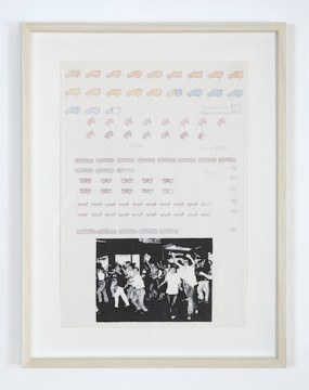 No. 3 Map trace (Νο. 3 Ιχνηλασία), 1-8, 2016, Ink, graphite, color pencil on paper found map, 43.5 x 33.5 cm