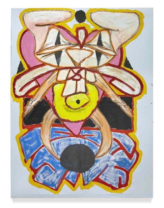 External Soft Body Blastoid, 2018, Acrylic and oil on canvas, 212 x 166 cm