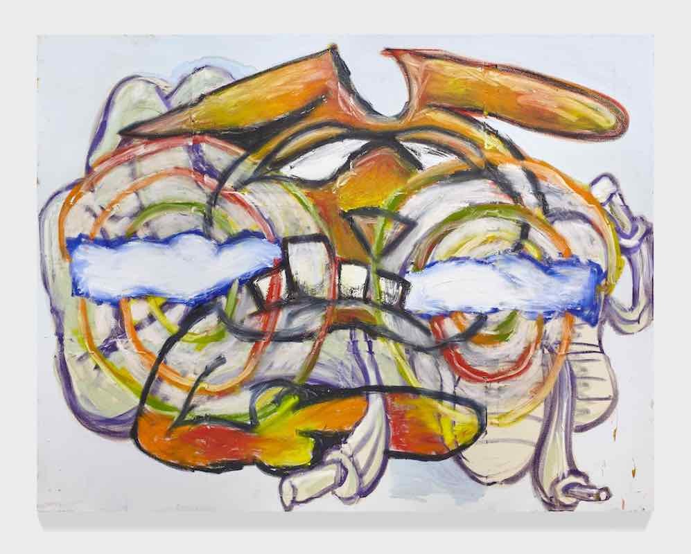 Minion Advancement, 2018, Acrylic and oil on canvas, 183 x 244 cm