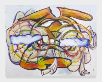 Minion Advancement, 2018, Acrylic and oil on canvas, 183 x 244 cm