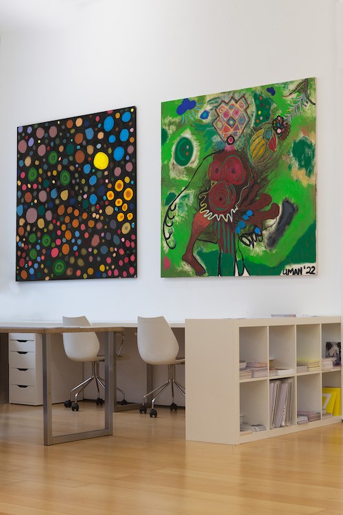 installation view Uman, Goodnight, sweetdreams at Eleni Koroneou Gallery