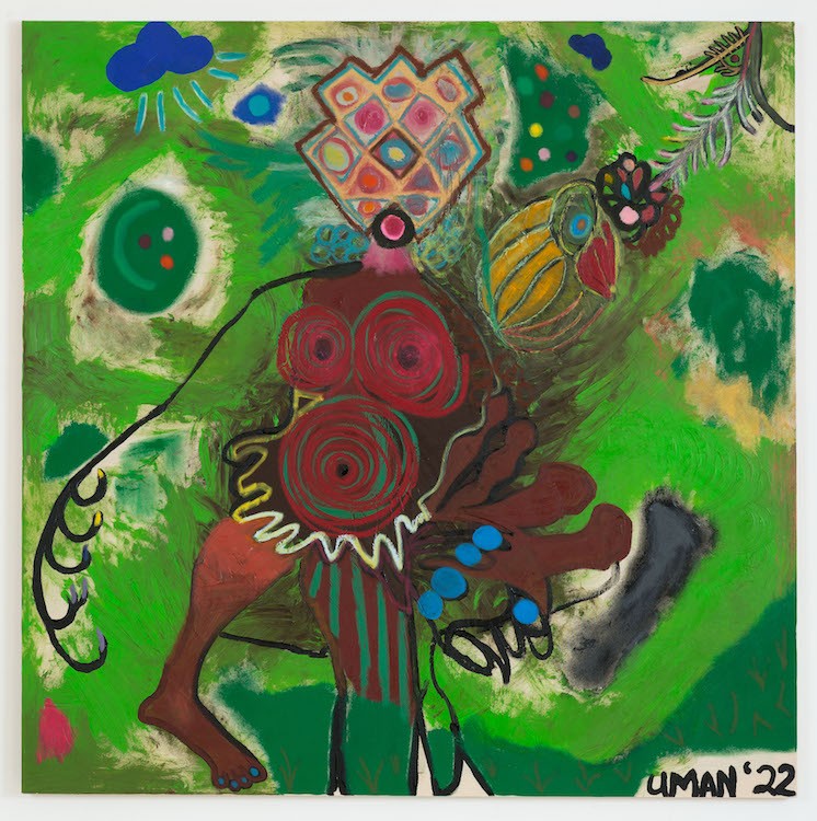 Mama, 2022, Acrylic, oil, oil stick on canvas, 152,4 x 152,4 cm