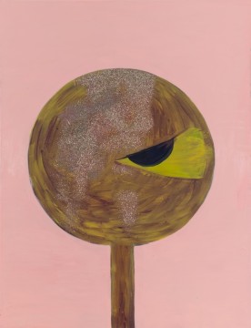 Glitter Bom, 2023, Oil and glitter on canvas, 139 x 107 cm