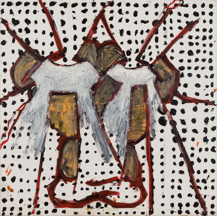 Gerasimos Floratos, Scorpic Radiation, 2021, Oil and acrylic on canvas, 153 x 153 cm (60 x 60 inches)