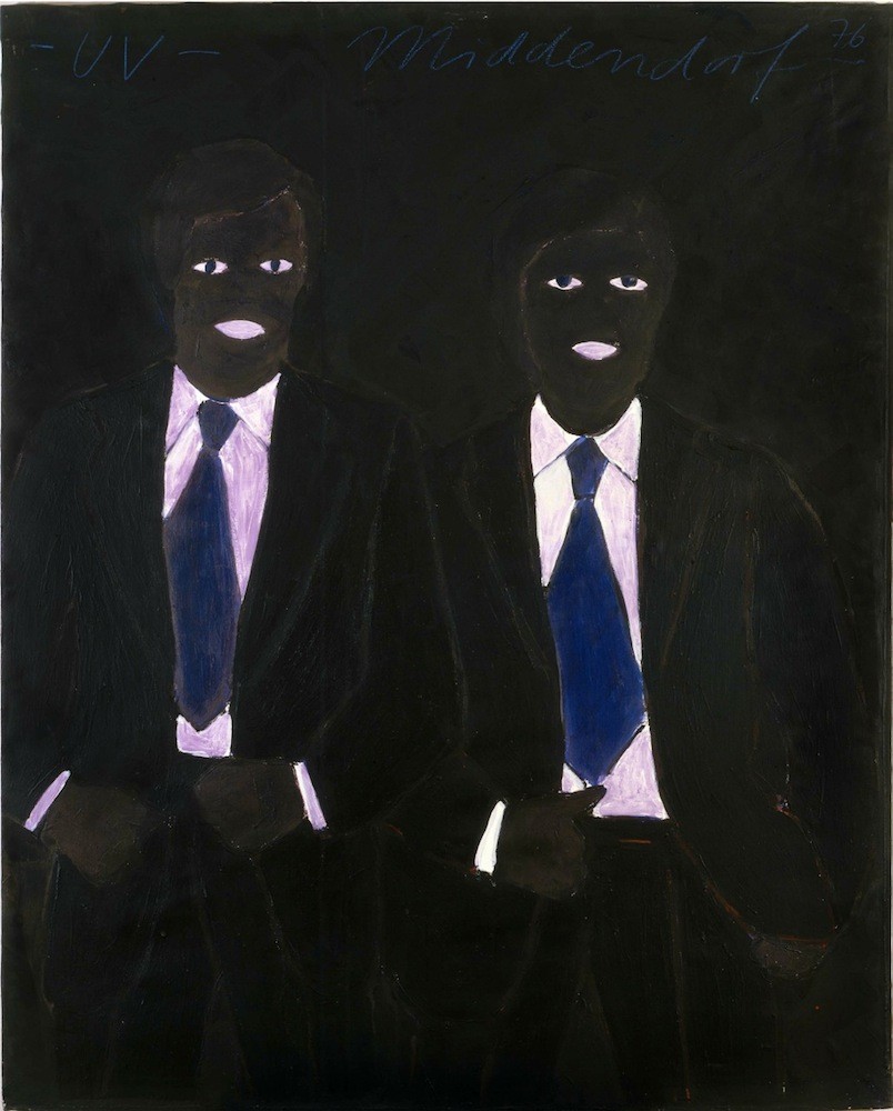 UV-Licht, 1976, Acrylic on canvas, 150 x 120 cm