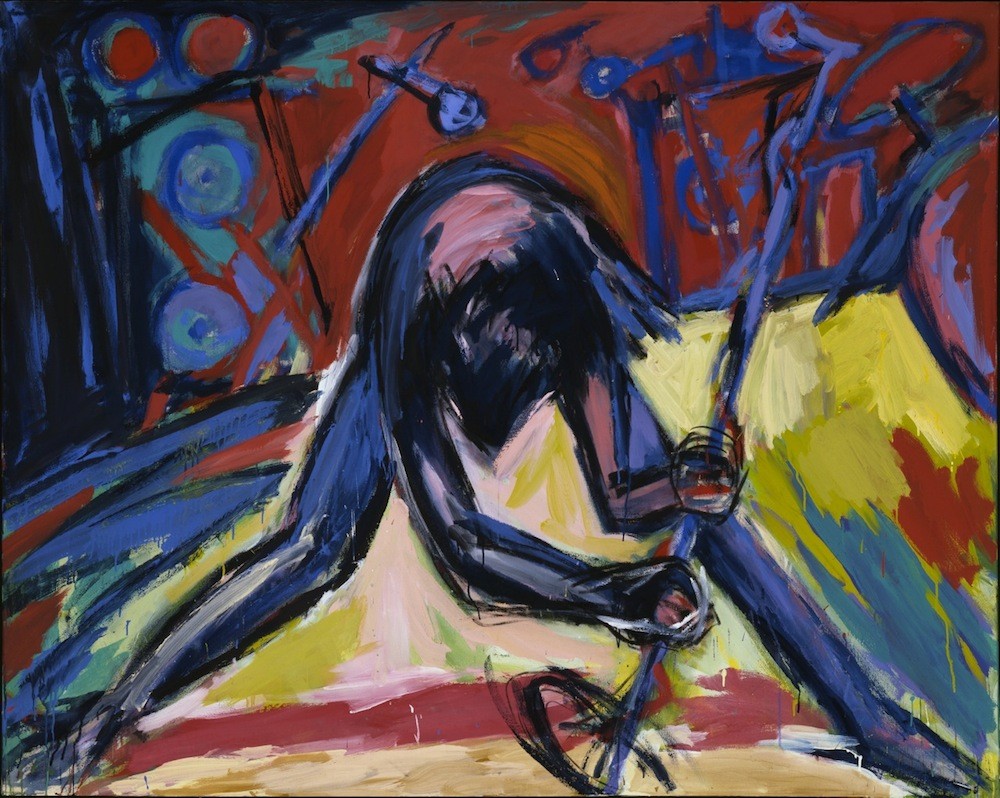 Singer, 1981, Acrylic on canvas, 175 x 220 cm