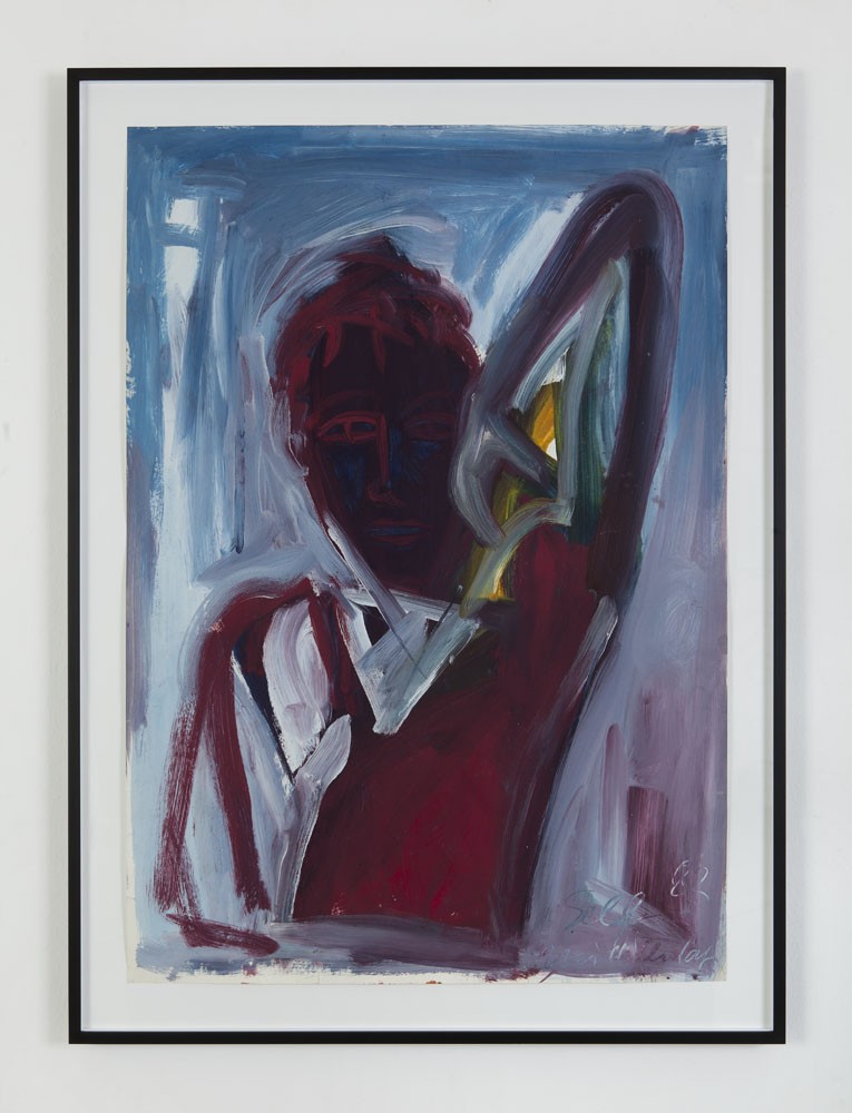 Self, 1982, Acrylic on paper, 100 x 70 cm