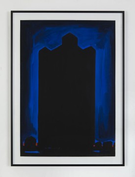 Haus, 1983, Acrylic on paper, 100 x 70 cm