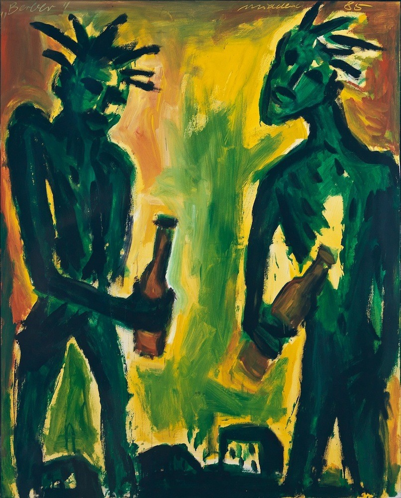 Berber, 1985, Acrylic on canvas, 160 x 130 cm