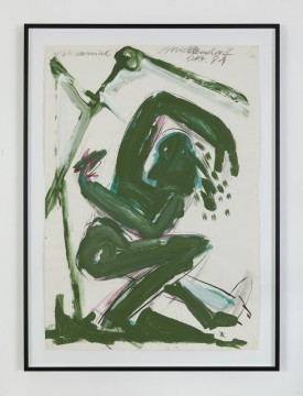 Maniac, 1981, Acrylic on paper, 100 x 70 cm