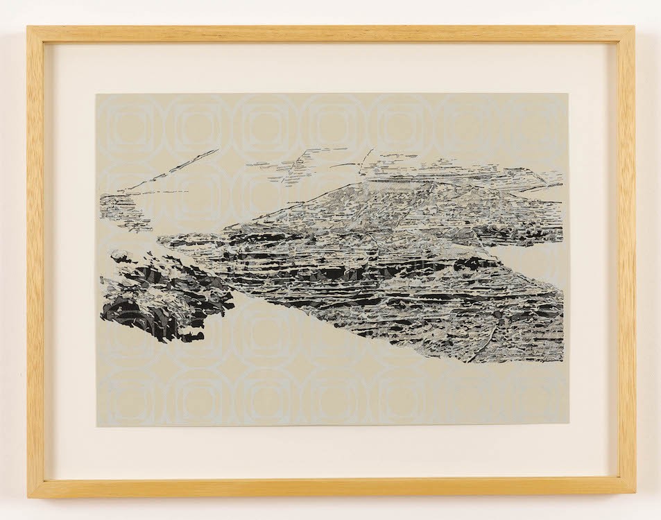 Eirene Efstathiou, Domestic stratigraphies 5, 2022, Lithograph, ink and pencil drawing on paper, 29 x 41.5 cm