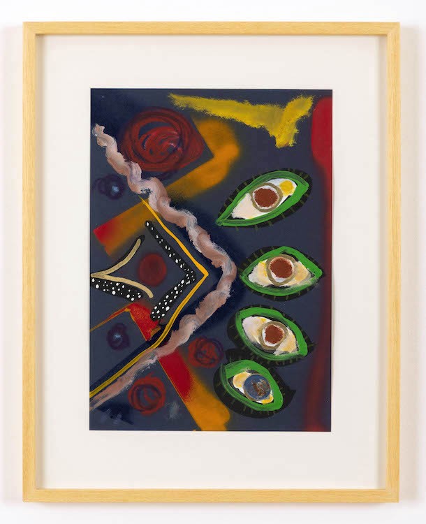 Uman, Untitled V, 2022, mixed media on paper, 30 x 21 cm