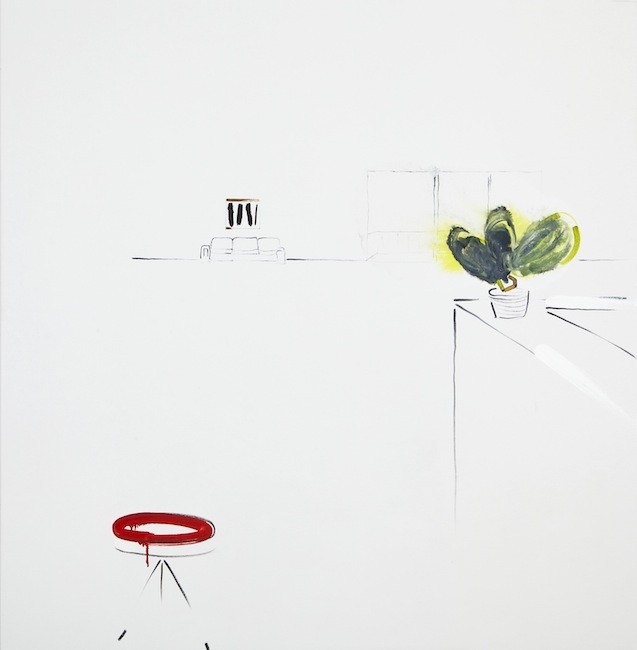 Collector’s interior, 2015, Oil on canvas, 150 x 150 cm