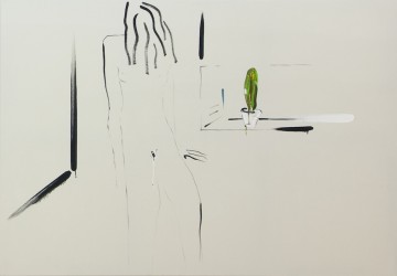 Intimacy fear, 2015, Oil on canvas, 207 x 142 cm