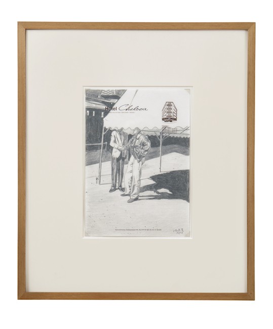 Martin Kippenberger, Untitled, 1992, Pencil on hotel paper, 56 x 47.5 cm