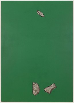 The Boy Strangling the Goose, 2017, Acrylic on plywood, aluminium, 170 x 120 cm