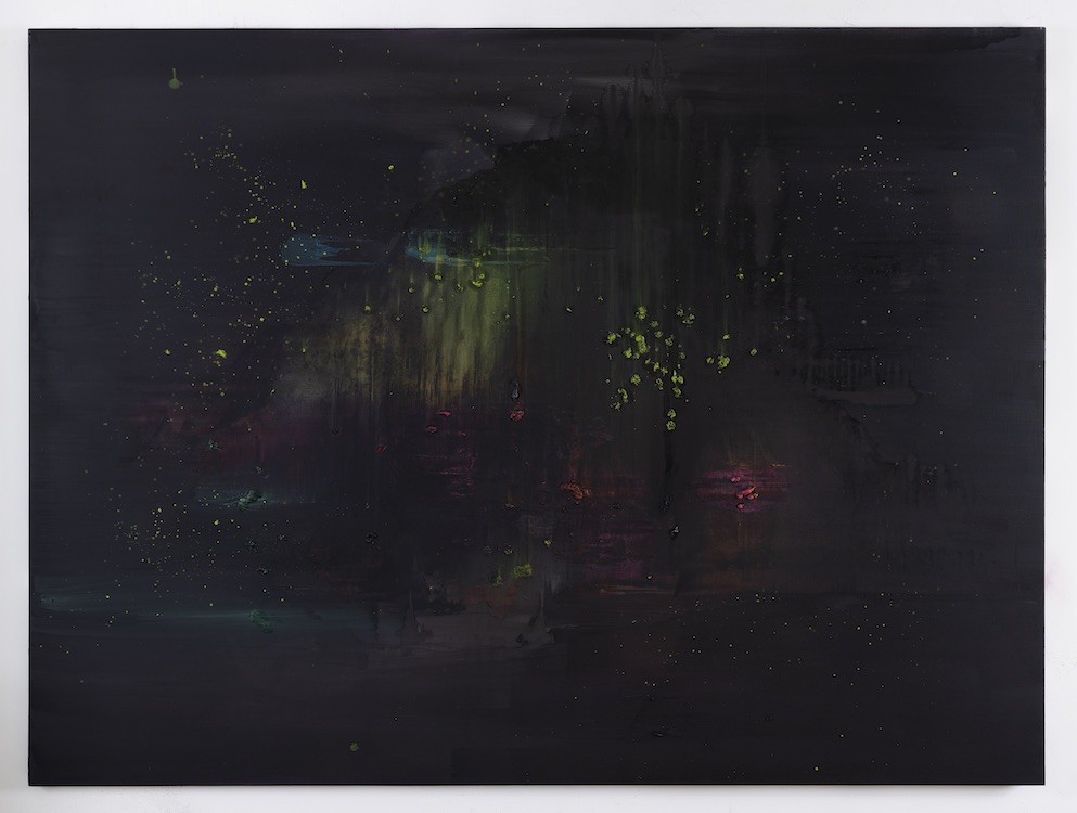 Panos Papadopoulos, Black Rain, 2022, Oil on canvas, 150 x 200 cm