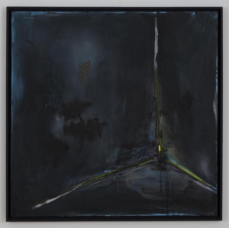 Panos Papadopoulos, Last Corner, 2022, Oil on canvas, 100 x 100 cm