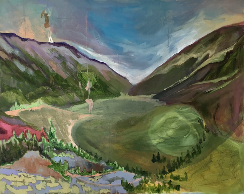 I had faith in them (Swinging girls), 2010, Oil on canvas , 61 x 77 cm