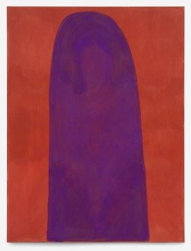 purple aura, 2024, pigment and glutin on canvas, 200 x 150 cm