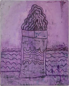 Playing House (Nel ’11), 2010 - 2020, Acrylic, ecoline, filler on wood, 45 x 36.5 cm