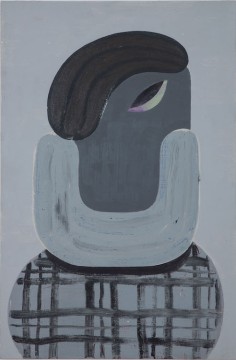 Dubious Conversations, 2019, Acrylic and graphite on wood, 84.5 x 55 cm