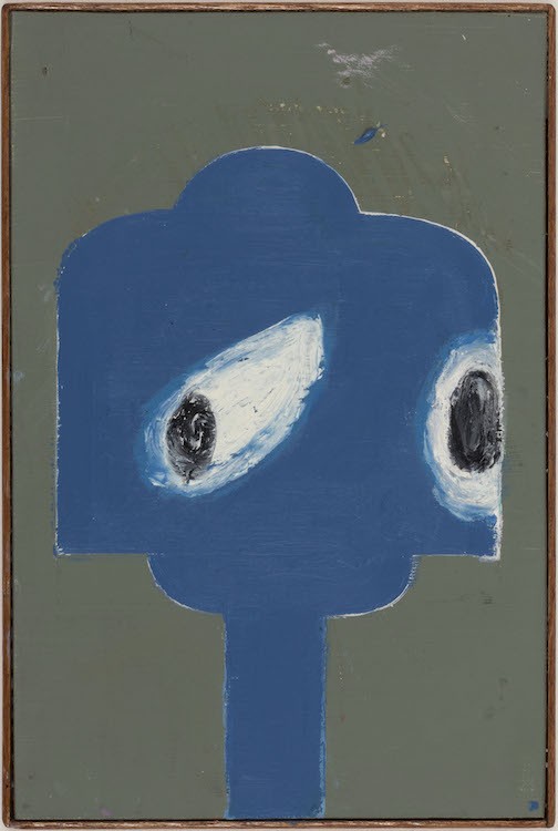 Vrees [Awe], 2020, Acrylic and oil stick on wood in artist-made frame, 40.7 x 27 cm