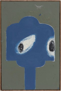 Vrees [Awe], 2020, Acrylic and oil stick on wood in artist-made frame, 40.7 x 27 cm