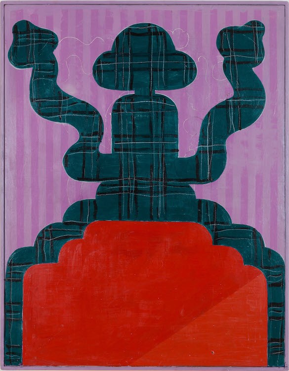 Farewell Old Champ, 2015 - 2019, Acrylic, filler and coloured pencil on wood in artist-made frame, 125 x 97 cm