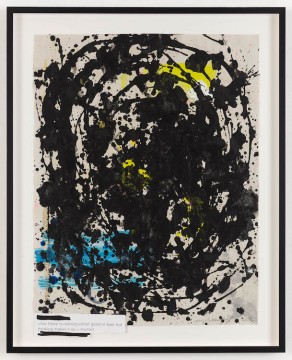 Hamlet, 2021, Acrylic and collage on paper, 65 x 50 cm