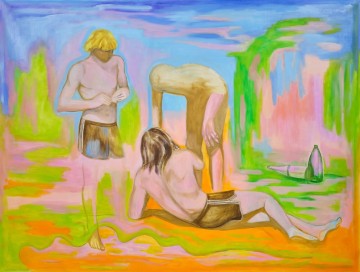 When the sun came out (la dernière fois), 2024, Oil on canvas,195 x 265 cm