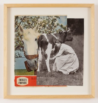Women at work, 2024, Collage, 30 x 31 cm (unframed) / 40,5 x 39 cm (framed)