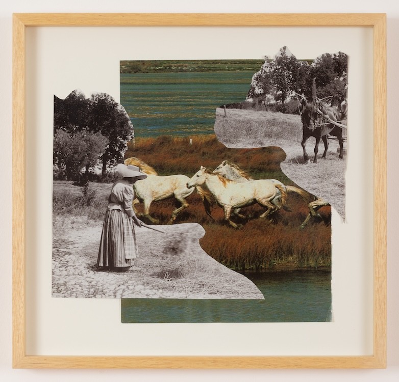 Women at work, 2024, Collage, 32 x 35 cm (unframed) / 41,5 x 43,5 cm (framed)