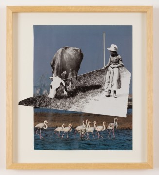 Women at work, 2024, Collage, 31 x 28 cm (unframed) / 40 x 36 cm (framed)