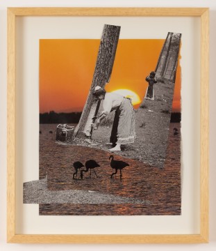 Women at work, 2024, Collage, 33,5 x 28 cm (unframed) / 41 x 35 cm (framed)