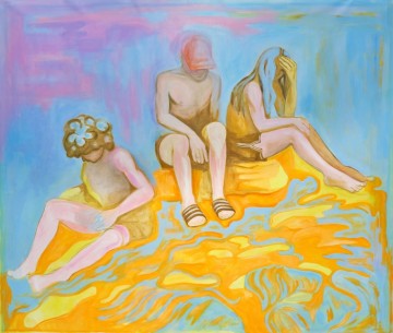 The wind kept us safe, 2024, Oil on canvas, 195 x 235 cm